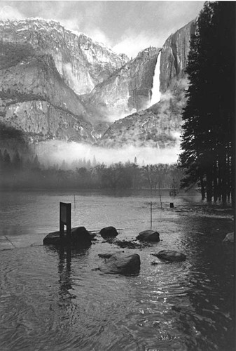 Flood waters, Yosemite, 1997