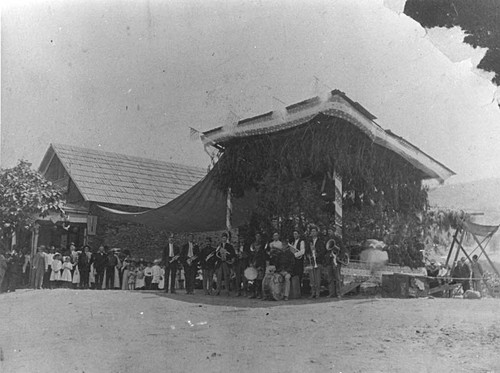 Coulterville band stand, 1898