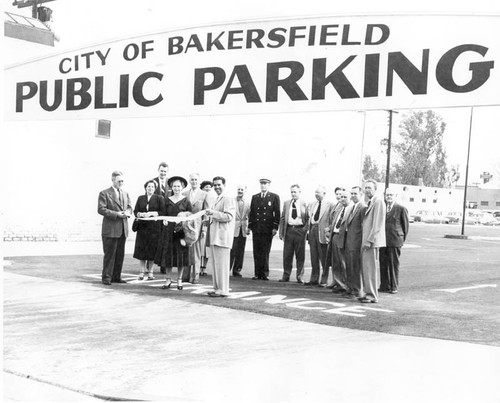 Parking lot opening