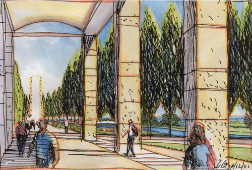 View Towards Library Place and Canals Beyond