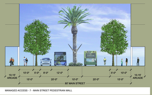 Managed Access Street - Main Street Pedestrian Mall