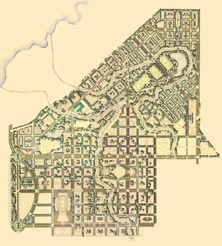 Campus Landscape Design Aerial without Labels