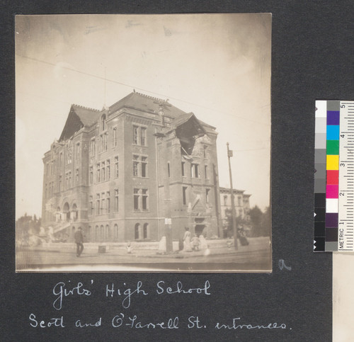 Girls' High School. Scott and O'Farrell St entrances