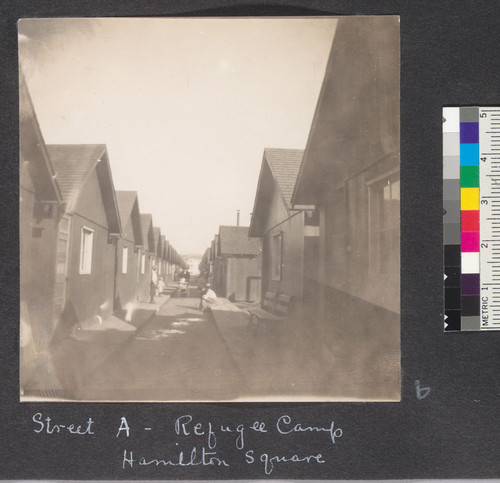 Street A. Refugee camp, Hamilton Square