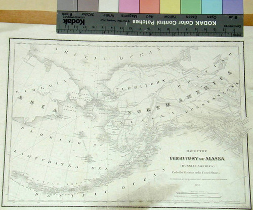 Map of the Territory of Alaska (Russian America) ceded by Russian to the United States