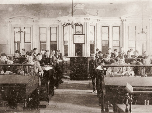 Business Classroom in Commercial Building, 1890