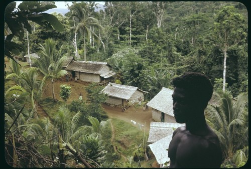 Village with male in foreground