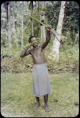 Man with bow and arrow