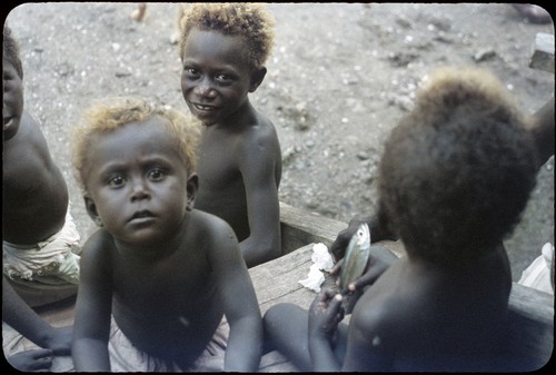 Children on steps