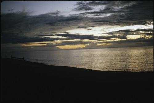 Sunset over beach