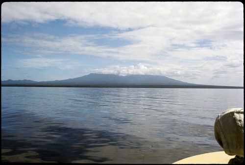 Distant view of island