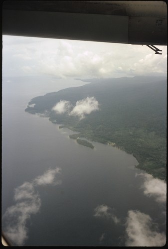 Aerial view of island