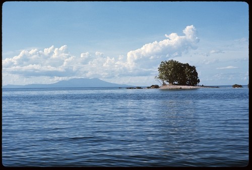 Distant view of small island