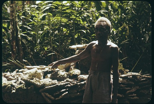 Man and shrine