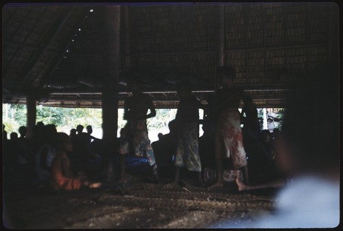 Dancers performing in a building