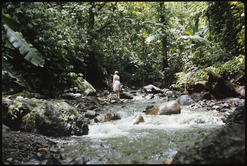 Anne Scheffler by a creek