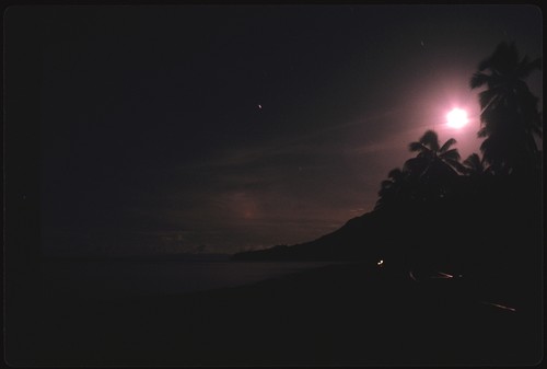 Sunset over beach