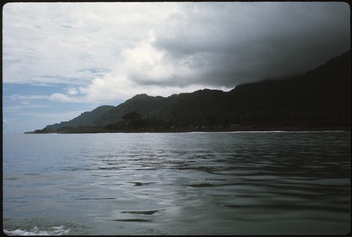 Distant view of island