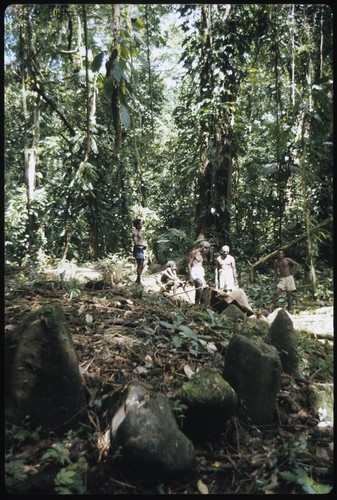 Men in forest