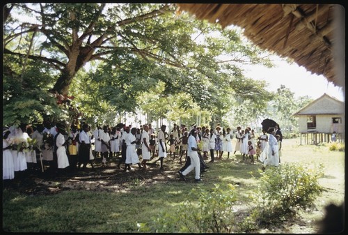 Marriage ceremony with Christian Fellowship Church members