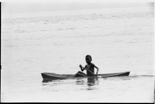 Canoeing in surf