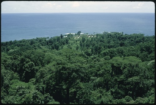 Aerial view of island