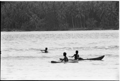 Canoeing in surf