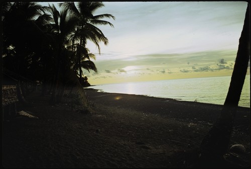 Sunset over beach