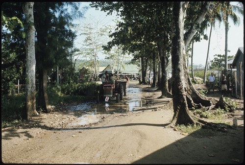 Tractor on a dirt road