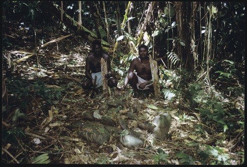 Men in forest