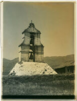 Bell cote at the San Antonio de Pala Asistencia, Pala, circa 1888-1903