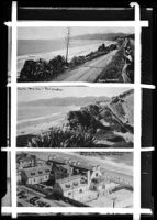 Views of Palisades Park and Marion Davies' beach house, Santa Monica