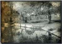 Sheep washing pond at Rancho Guajome, Vista vicinity, circa 1890-1901