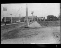 Fifth Street looking east toward the Southern Pacific Arcade Depot, Los Angeles, circa 1890