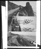 Three post card views of the Palisades Park environs, Santa Monica, circa 1918-1925