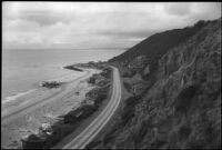 View of the Malibu coastline just east of Las Flores Canyon, Malibu, circa 1915-1920