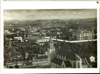 View of Pershing Square taken at Normal School, Los Angeles, circa 1884