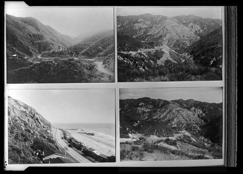 Views of Las Flores Canyon and the coast near the canyon entrance, Malibu, circa 1912