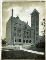 View of the exterior of City Hall, Los Angeles, circa 1890