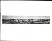 Panoramic view showing 200 degrees of Los Angeles, 1869