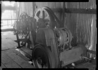 Draw works at an oil well, California, 1930-1939