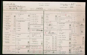 WPA household census for 1423 W 60TH STREET, Los Angeles County