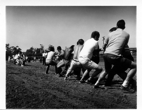 Photograph of tug of war competition