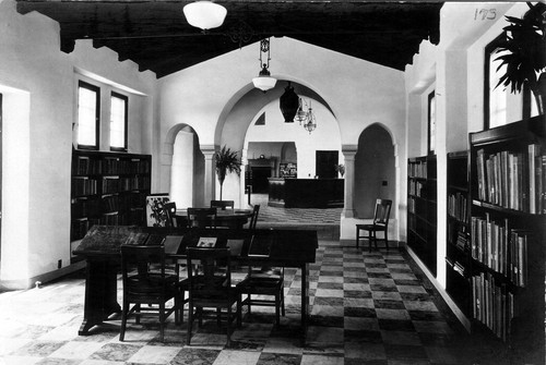 Photograph of interior of former Placentia Library