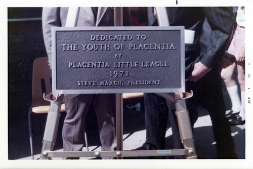 Photograph of plaque for Snack Shack