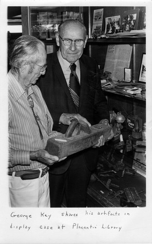 Photograph of George Key at the Library History Room — Calisphere