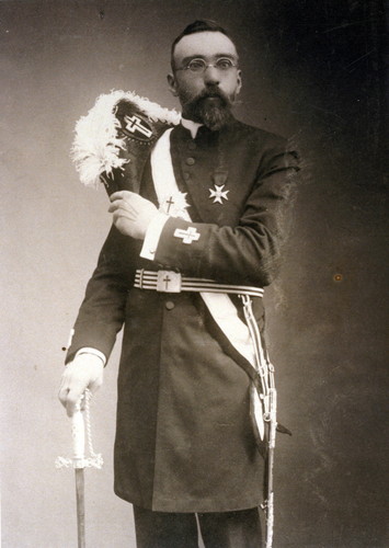 Photograph of Albert Sumner Bradford in Masonic uniform