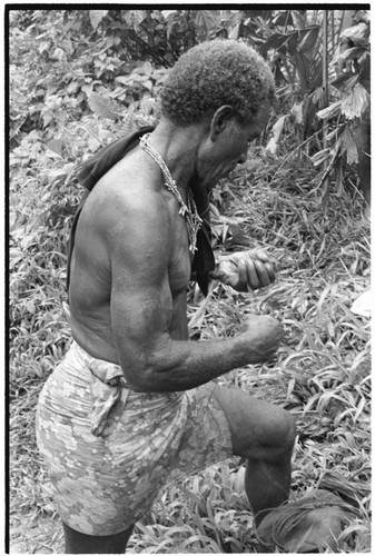 Larikeni talks to his ancestors