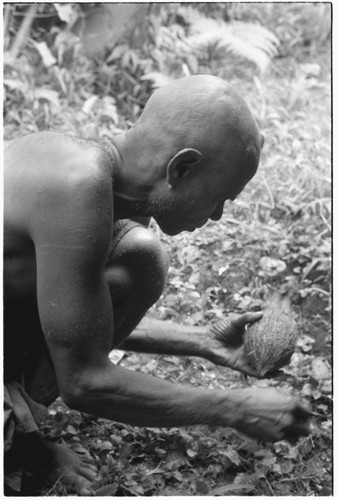 Burial of corpse of the priest Gooboo, of Ga'enaafou