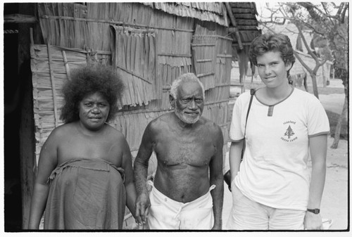 Portrait of man, woman and European man